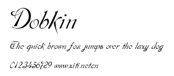 Dobkin.ttf字體轉換器圖片