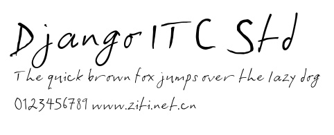 Django ITC Std.otf字體轉換器圖片