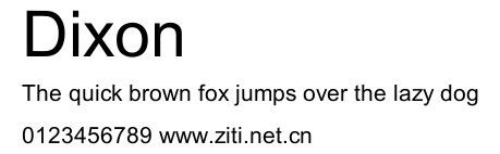 Dixon.ttf字體轉換器圖片
