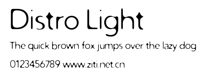 Distro Light.ttf字體轉換器圖片