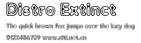 Distro Extinct.ttf字體轉換器圖片