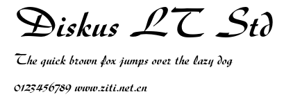 Diskus LT Std.otf字體轉換器圖片