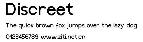 Discreet.ttf字體轉換器圖片