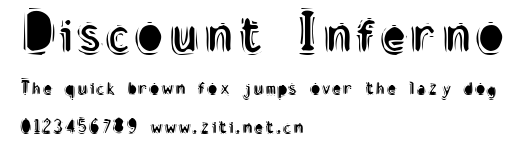 Discount Inferno.ttf字體轉換器圖片