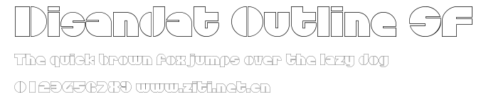 Disandat Outline SF.ttf字體轉換器圖片