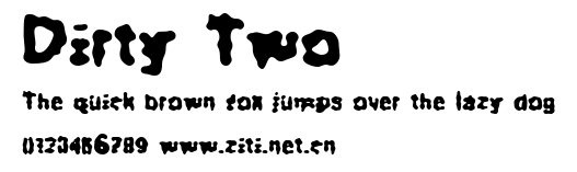 Dirty Two.ttf字體轉換器圖片