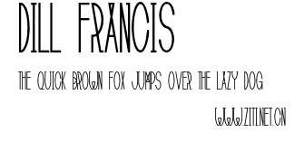 Dill Francis.otf字體轉換器圖片