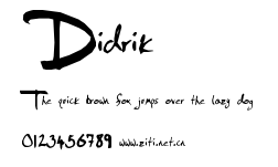 Didrik.ttf字體轉換器圖片