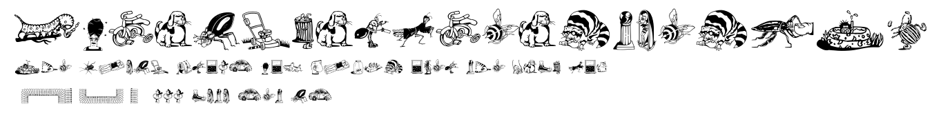 DfBackyardBeastiesITC.otf字體轉換器圖片