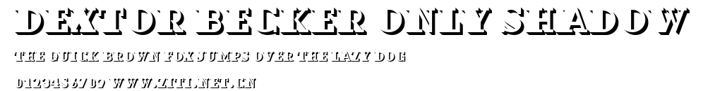 Dextor Becker Only shadow.ttf字體轉換器圖片