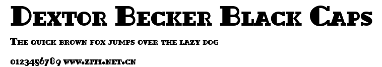Dextor Becker Black Caps.ttf字體轉換器圖片