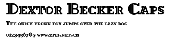 Dextor Becker Caps.ttf字體轉換器圖片