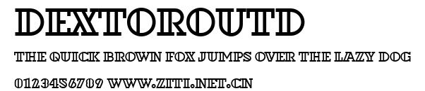 DextorOutD.ttf字體轉換器圖片