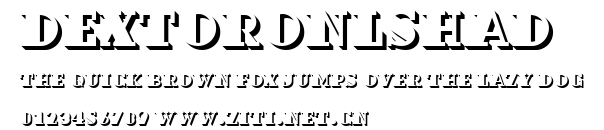 DextorOnlShaD.ttf字體轉換器圖片