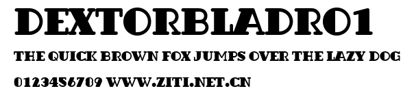 DextorBlaDRo1.ttf字體轉換器圖片