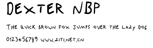 Dexter NBP.ttf字體轉換器圖片