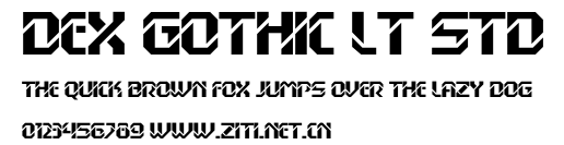 Dex Gothic LT Std.otf字體轉換器圖片