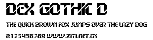 Dex Gothic D.otf字體轉換器圖片