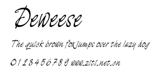 Deweese.ttf字體轉換器圖片