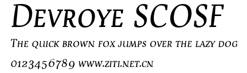 Devroye SCOSF.ttf字體轉換器圖片