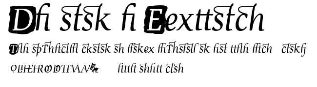 Devroye Extra.ttf字體轉換器圖片
