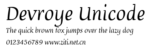 Devroye Unicode.ttf字體轉換器圖片