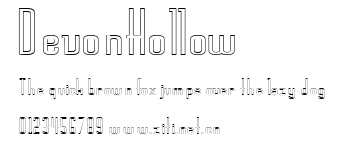 DevonHollow.ttf字體轉換器圖片