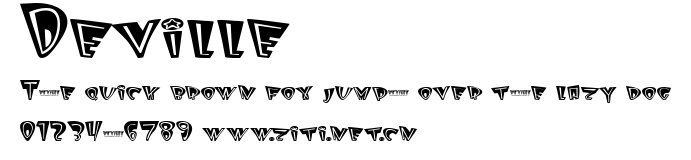 Deville.ttf字體轉換器圖片