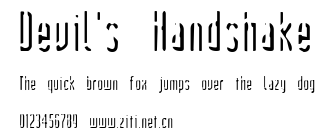 Devil's Handshake.ttf字體轉換器圖片