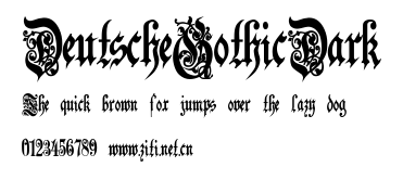 DeutscheGothicDark.ttf字體轉換器圖片