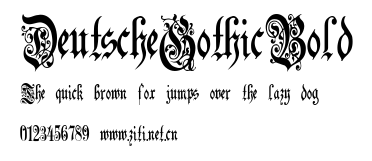 DeutscheGothicBold.ttf字體轉換器圖片