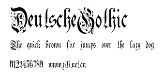 DeutscheGothic.ttf字體轉換器圖片