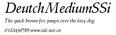 DeutchMediumSSi.ttf字體轉換器圖片