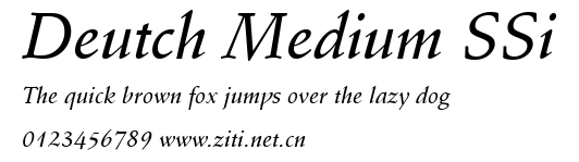 Deutch Medium SSi.ttf字體轉換器圖片