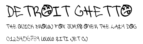 Detroit Ghetto.ttf字體轉換器圖片