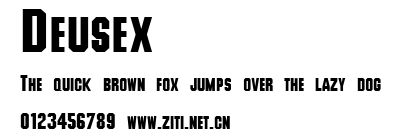 Deusex.ttf字體轉換器圖片
