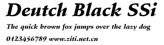 Deutch Black SSi.ttf字體轉換器圖片