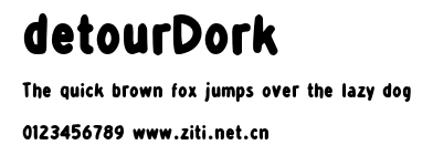 detourDork.otf字體轉換器圖片