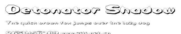 Detonator Shadow.ttf字體轉換器圖片