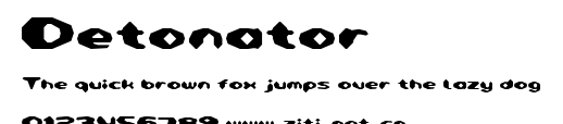 Detonator.ttf字體轉換器圖片