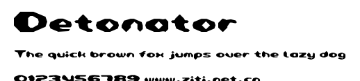 Detonator.ttf字體轉換器圖片