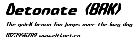Detonate (BRK).ttf字體轉換器圖片
