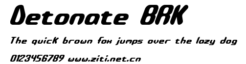 Detonate BRK.ttf字體轉換器圖片