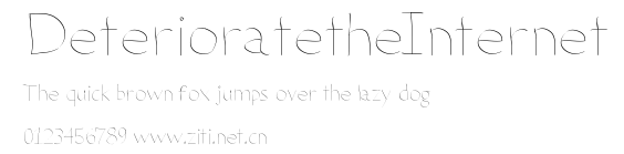 DeterioratetheInternet.ttf字體轉換器圖片