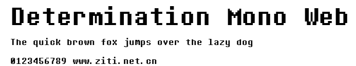 Determination Mono Web.ttf字體轉換器圖片