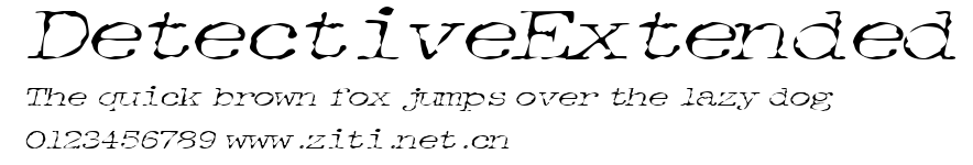 DetectiveExtended.ttf字體轉換器圖片