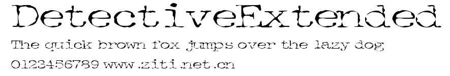 DetectiveExtended.ttf字體轉換器圖片