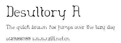 Desultory A.otf字體轉換器圖片
