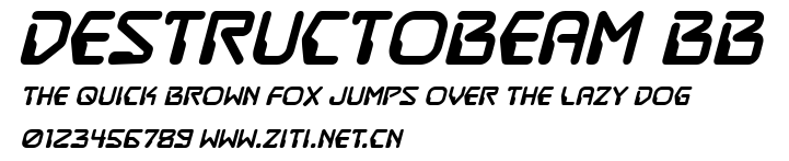 DestructoBeam BB.ttf字體轉換器圖片