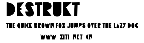 Destrukt.ttf字體轉換器圖片